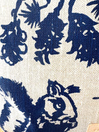 Pine Cone Heavy Linen Boho Tote Bag: Navy by Erin Flett