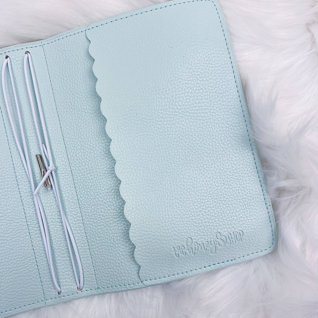 Pastel Mint BEE-6 Traveler's Notebook | Fits 5"x7" Inserts + Notebooks by The HoneyBShop