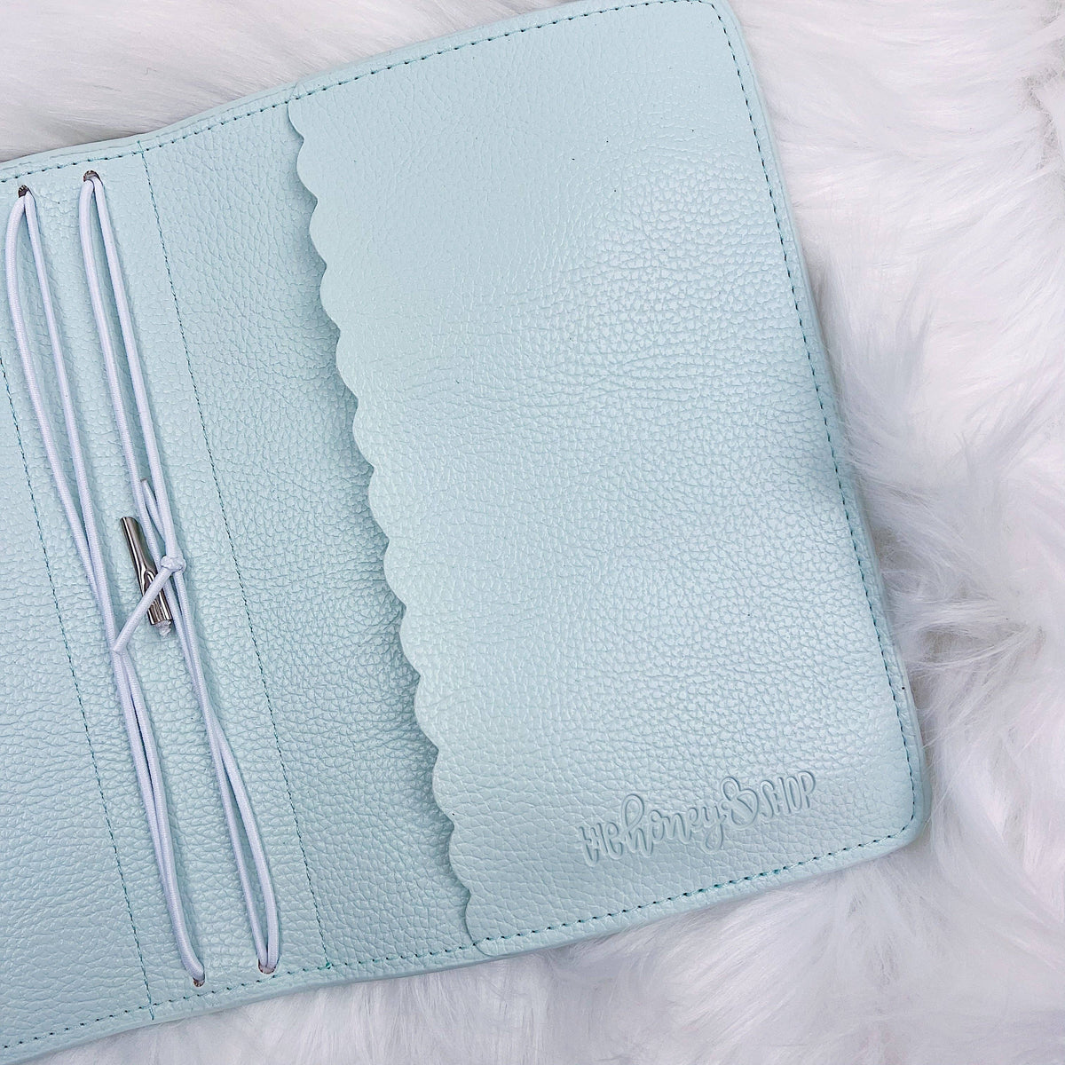 Pastel Mint BEE-6 Traveler's Notebook | Fits 5"x7" Inserts + Notebooks by The HoneyBShop