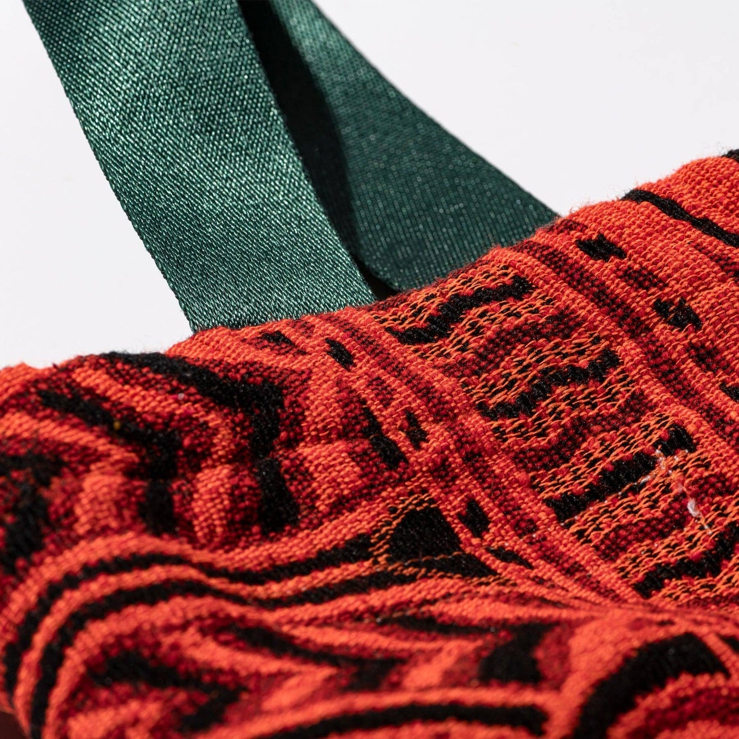 Jacquard Fabric Drawstring Bag