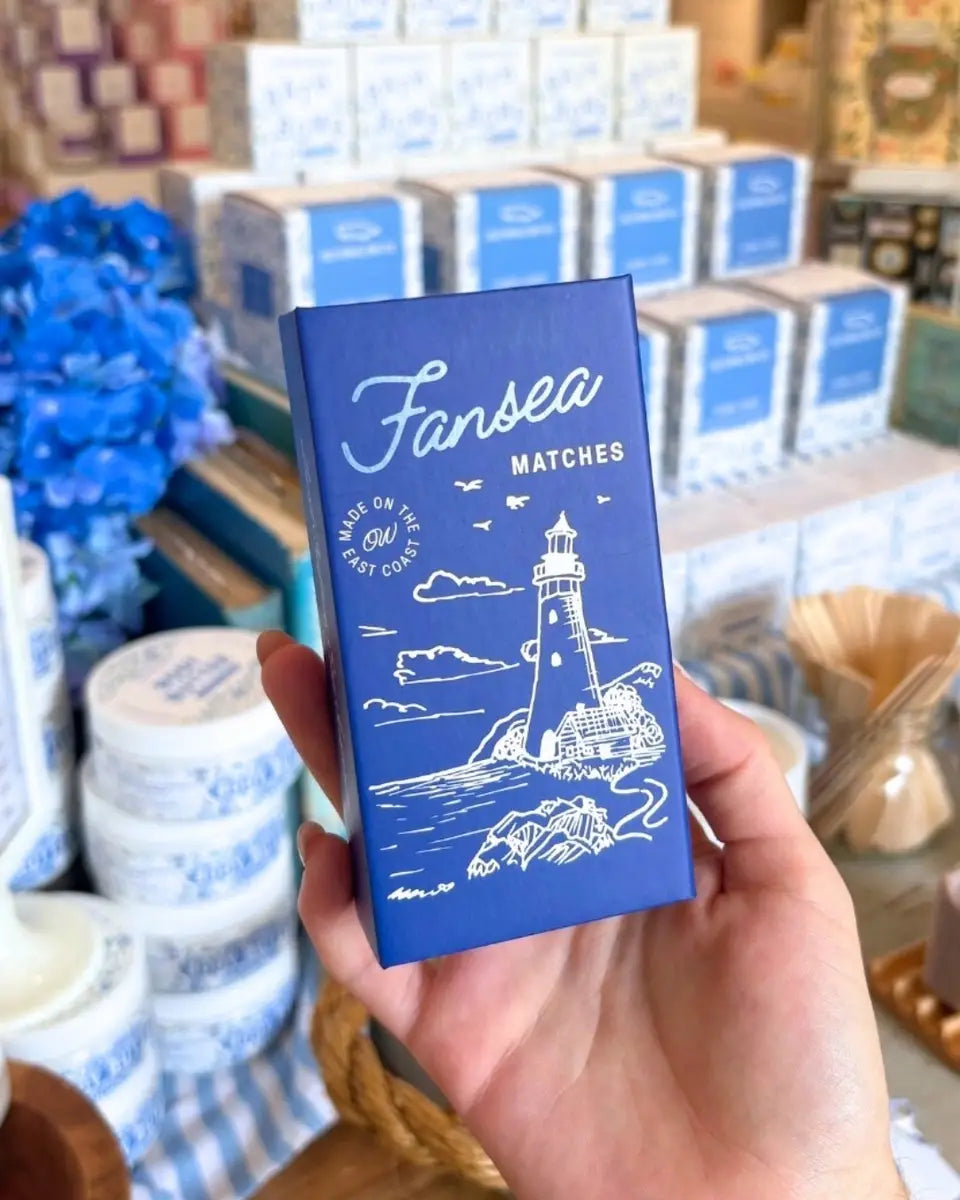 Fansea Matches | Blue Keepsake Matchbox by Old Whaling Company