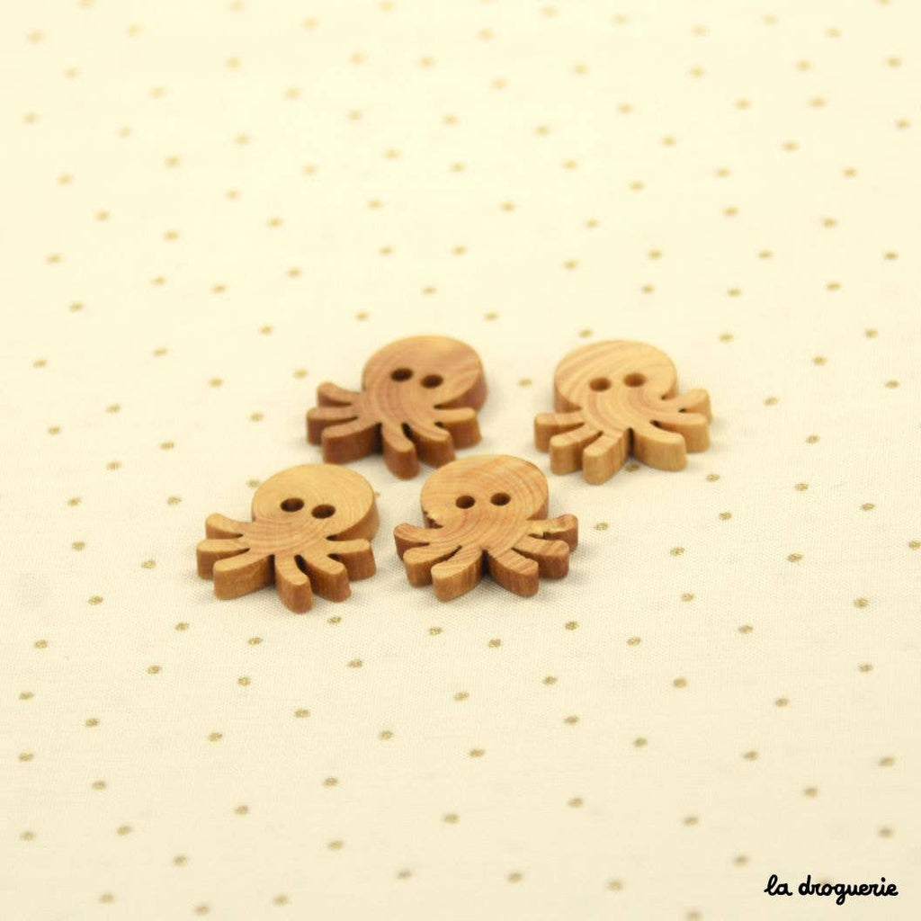 Botón "Buis Our Animal Friends Octopus" de 20 mm de LA DROGUERIE