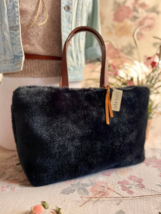 Midnight Mink Divina; USA made handbag and small project bag