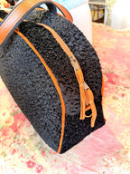 Bolsa de viaje Overnighter Weekender Persian Lamb de Atenti, hecha a mano en EE. UU.