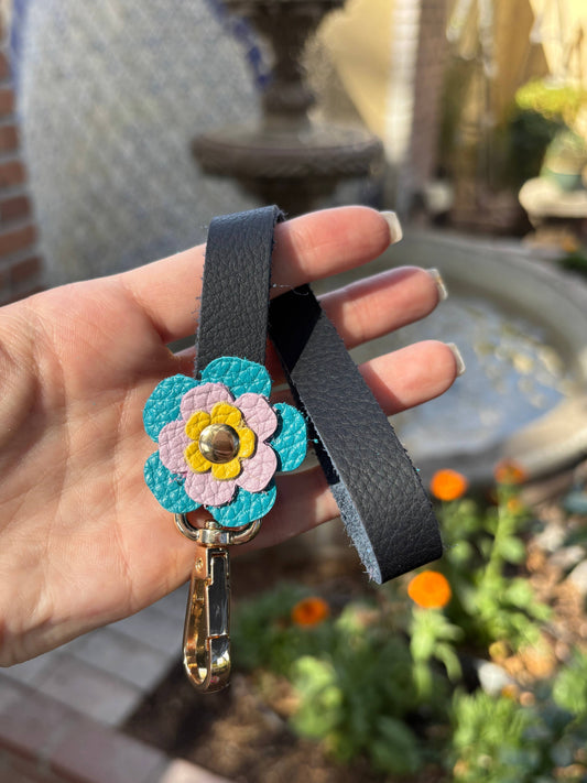 Flower Power! Phone Wristlet: Navy