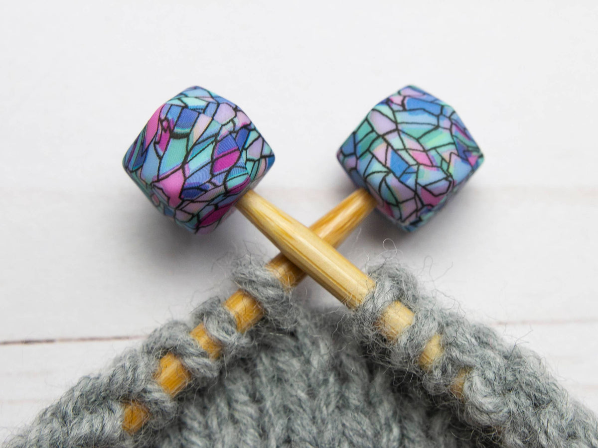 *Orificio pequeño* Stained Glass Hexagon | Stitch Stoppers de Fox & Pine Stitches