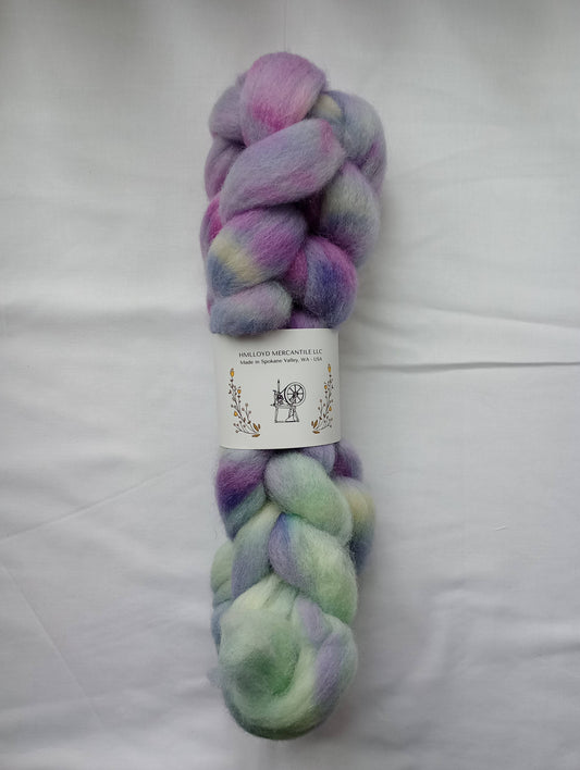 Hand Dyed Roving - Shetland - 100 gram Braids