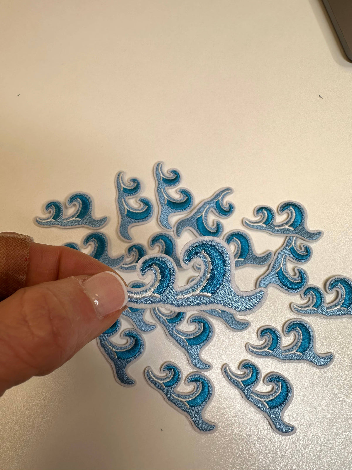 Waves patch, ocean patch, water patch, hat patch, summertime by Aloe and Milk Boutique