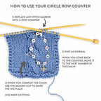 Tiny Sea Turtle Circle Chain Row Counter: Small (up to US 4 needle / E hook)