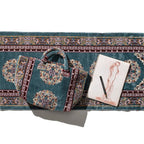 Polyester Cotton Rug Fabric Bag Blue by Puebco