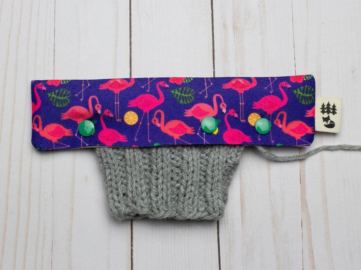 Fancy Flamingo | Portaagujas de doble punta de Fox & Pine Stitches