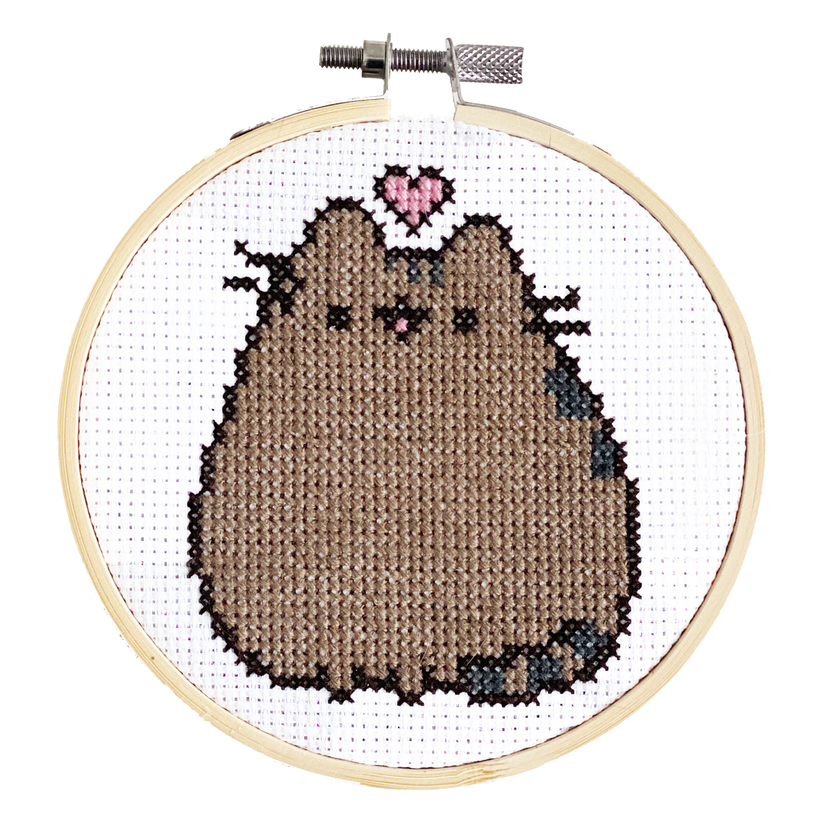 Pusheen - DIY Cross Stitch Kit by TheCloudFactory