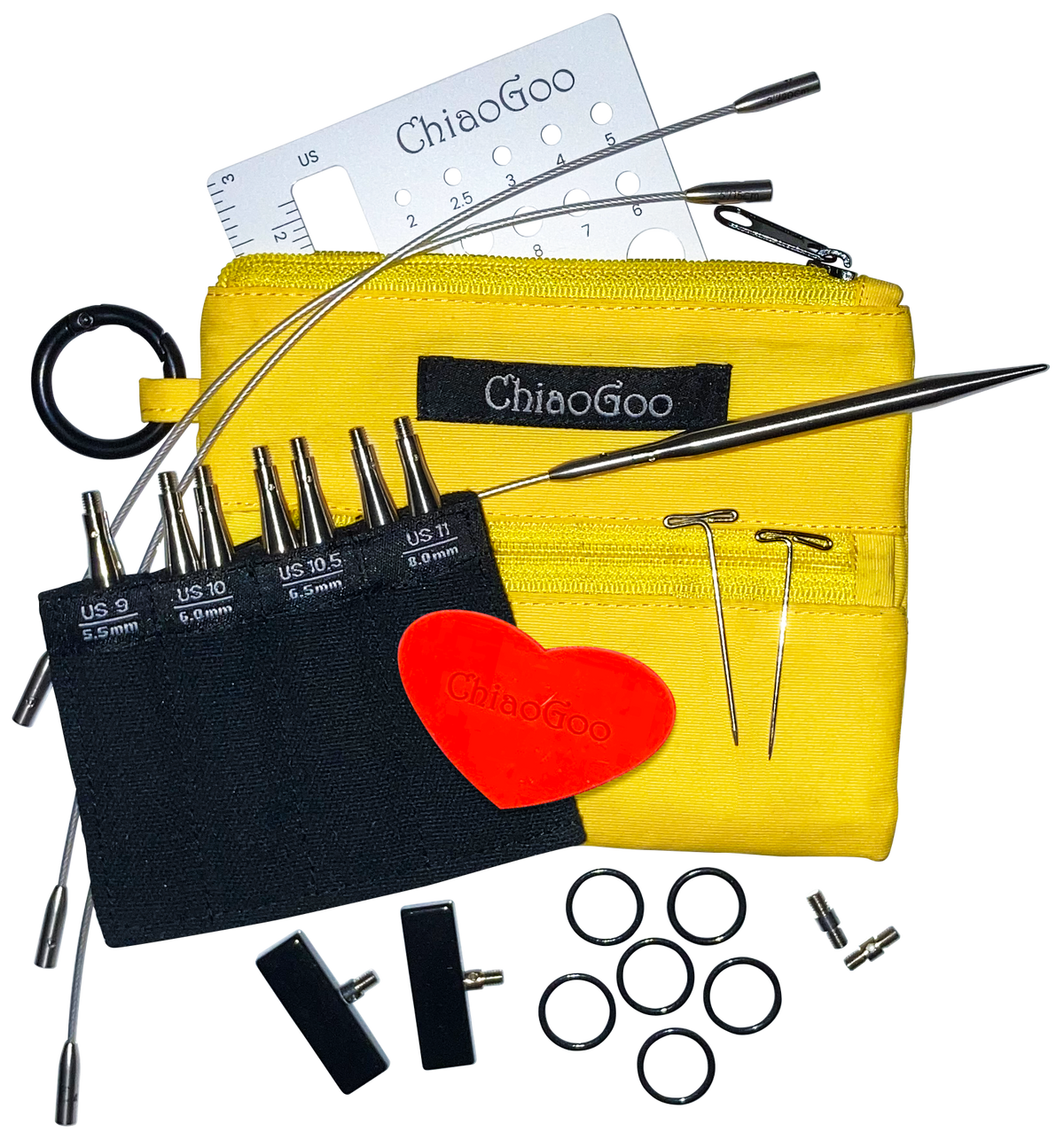 ChiaoGoo TWIST 3-Inch Shorties Yellow Set by ChiaoGoo