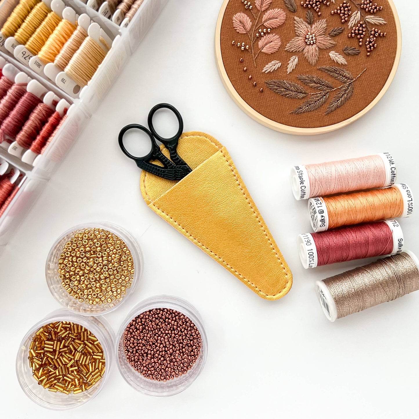 Scissors sheaths, small scissors case, leather sleeve