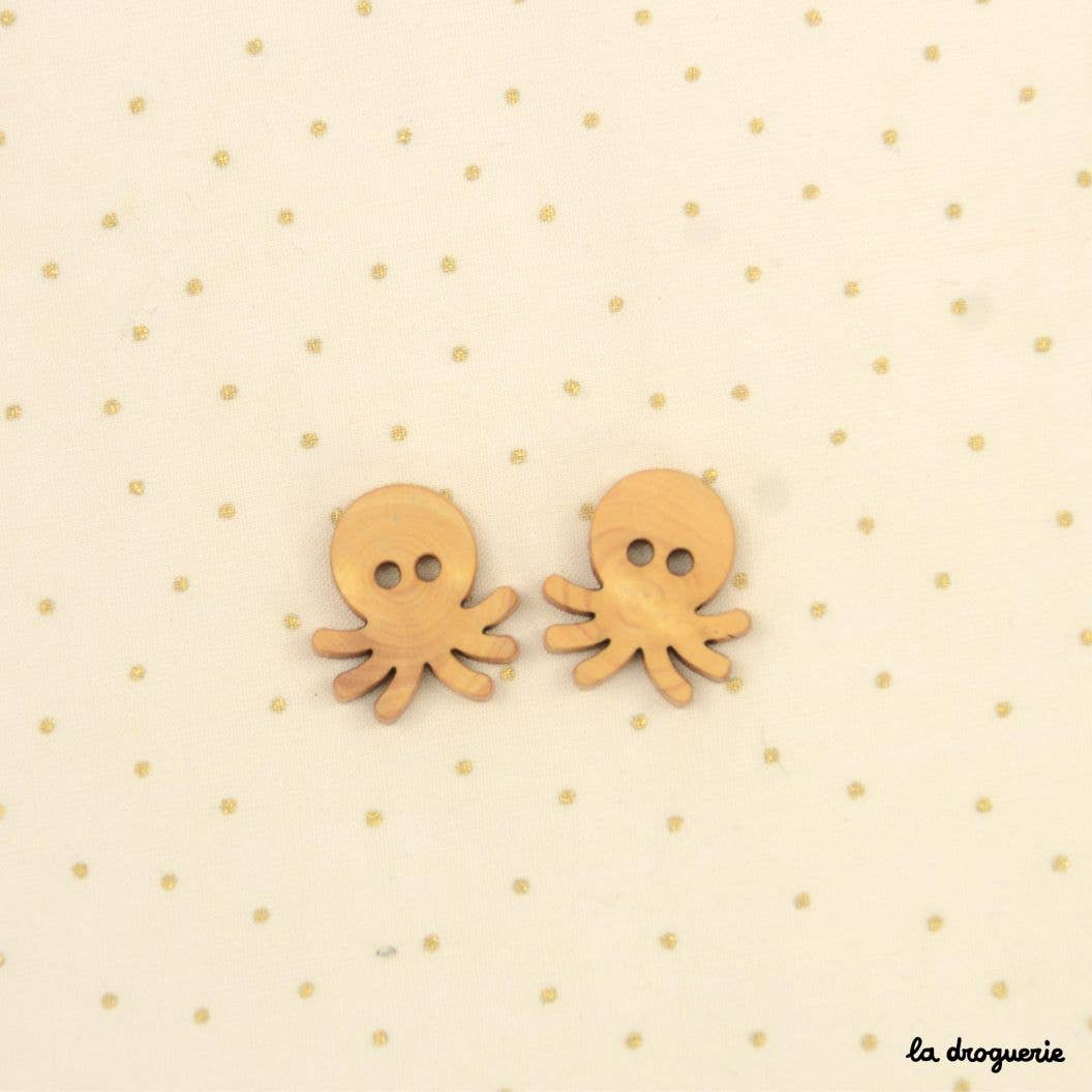 Button "Buis Our Animal Friends Octopus" 20 mm by LA DROGUERIE