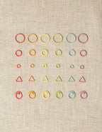 Flight of Stitch Markers (marcadores de puntos) de Cocoknits