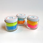 Knitting Stitch Saver Cords: Yellow & Pink by Knit & Gather