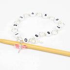 Pink Dragonfly Circle Chain Row Counter: Small (up to US 4 needle / E hook)