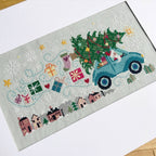 Driving Home for Christmas - Cross Stitch Kit by Love Poppet