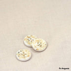 "Pretty Pebbles" Button 15 mm - Button 15 mm: Peach blush by LA DROGUERIE