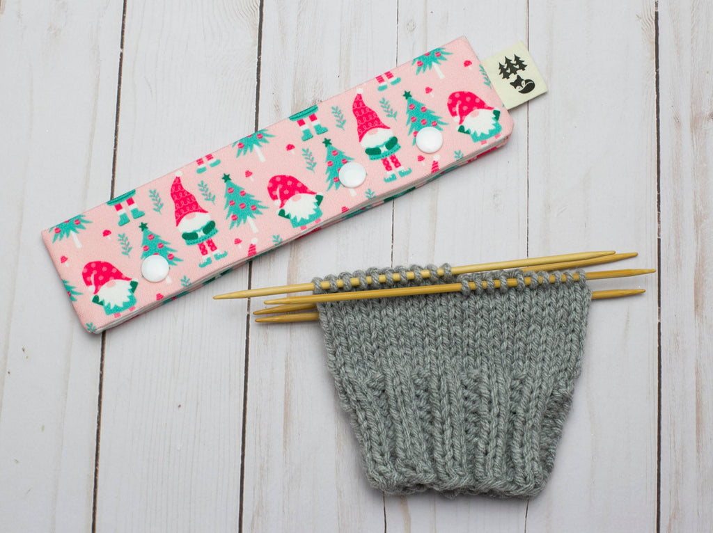 Festive Gnome | Portaagujas de doble punta de Fox & Pine Stitches