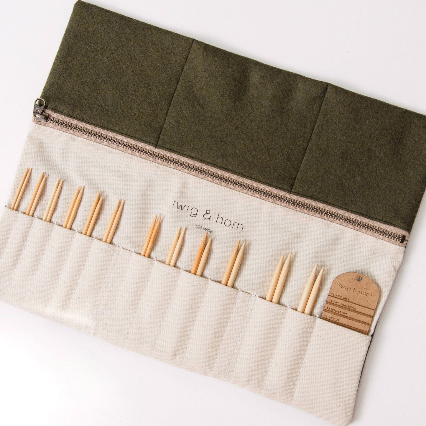 Standard wool interchangeable needle case: 2023 Plaid