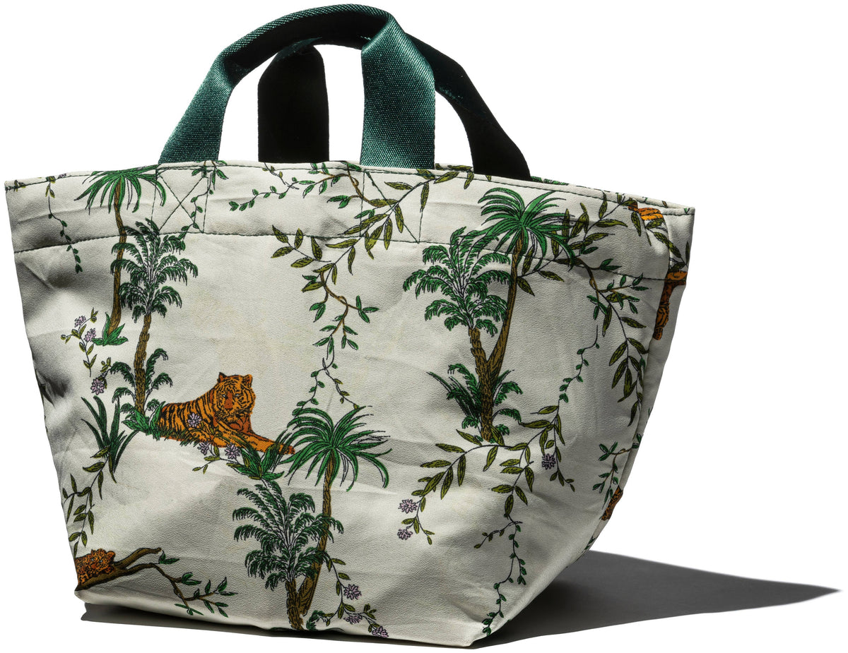 Bolsa de tela de tienda de campaña vintage estampada: Jungle de Puebco