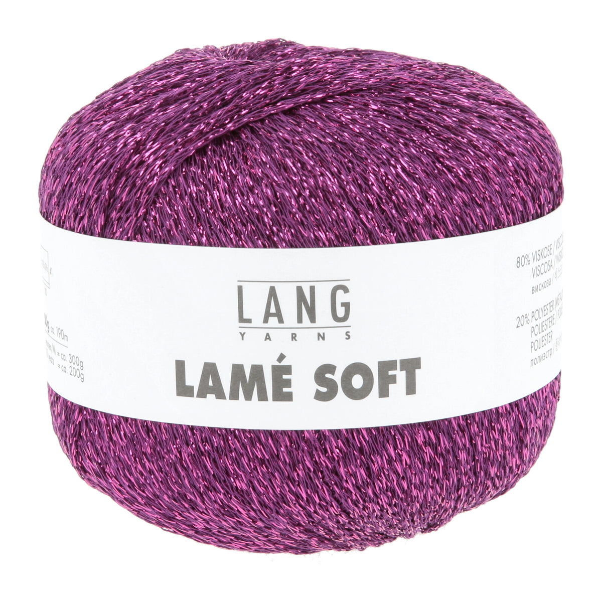 Lang - Lamé Soft, Dark Pink (0080)