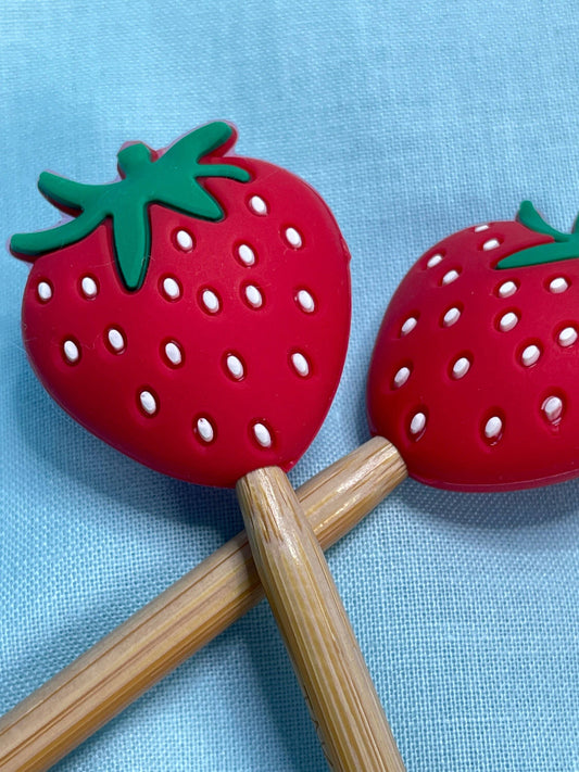 Kawaii Realistic Strawberry Cute Fruit Gift for Knitters