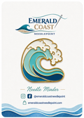 Imán para agujas (needle minder) Emerald Coast Wave de Emerald Coast Needlepoint