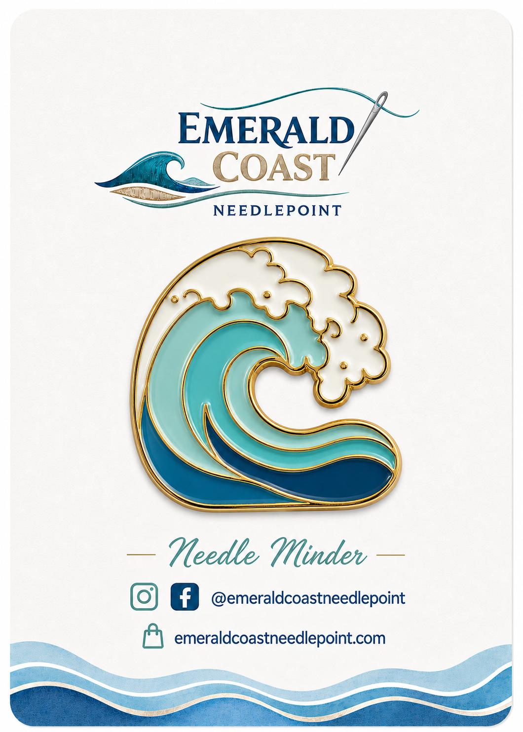 Emerald Coast Wave Needle Minder