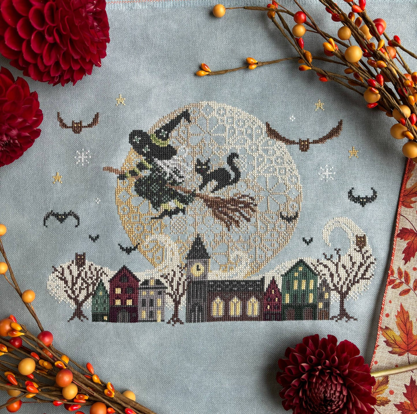 Night Riders - Cross Stitch Kit: 32ct Evenweave