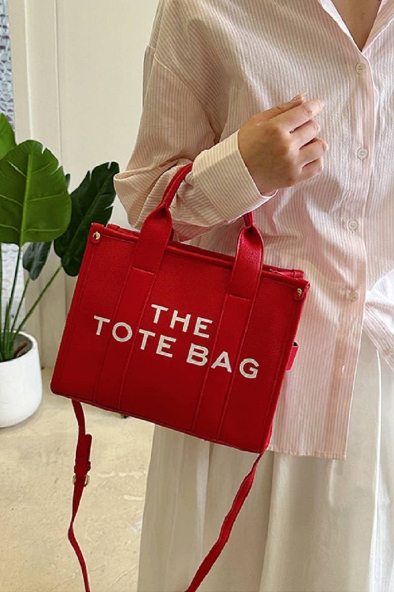 The Tote Bag w/ Shoulder Strap: FUCHSIA
