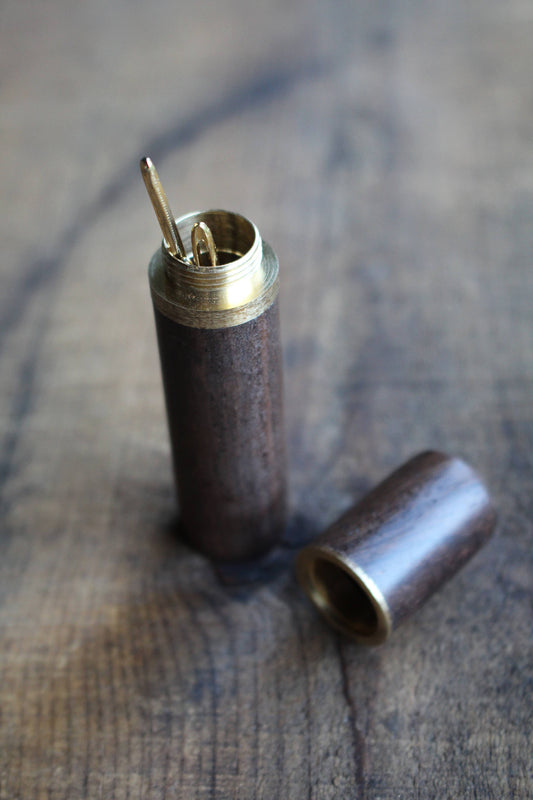 Wooden Needle Case : Ebony