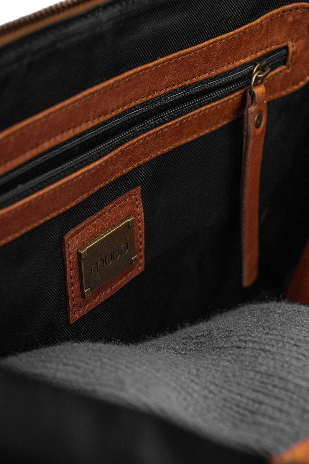 Bolsa para proyectos Cleo XL: Rich Brown / Talla única de Muud