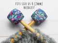 *Orificio pequeño* Stained Glass Hexagon | Stitch Stoppers de Fox & Pine Stitches