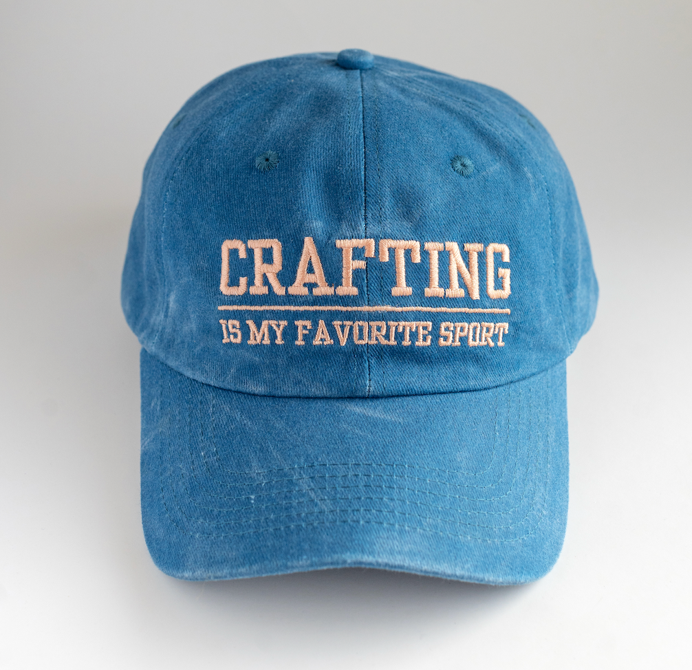 Crafting Is My Favorite Sport Team Captain Dad Cap Crafts