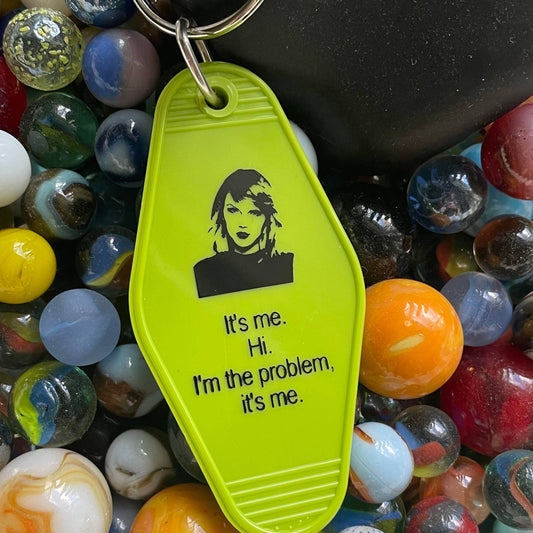 Motel Key Fob - Taylor Swift - Quote (It's me. hi. I'm the..