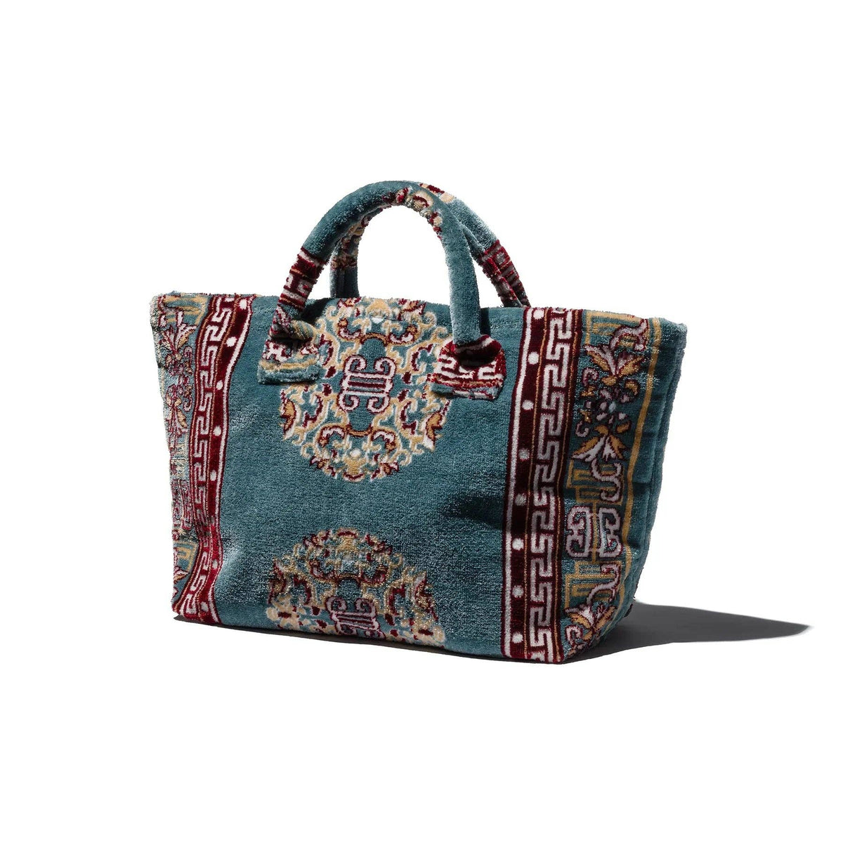 Bolsa de tela de alfombra de poliéster y algodón, Blue de Puebco