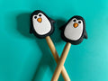 Pingüino de invierno, Navidad: regalo de silicona para la bota navideña de Comma Craft Co