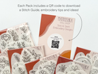 Stick & Stitch Floral embroidery patterns for clothing by Matryoshka Doll Shop