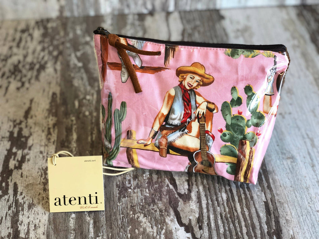 Estuche para accesorios "Western" Pinup Cowgirl de Atenti