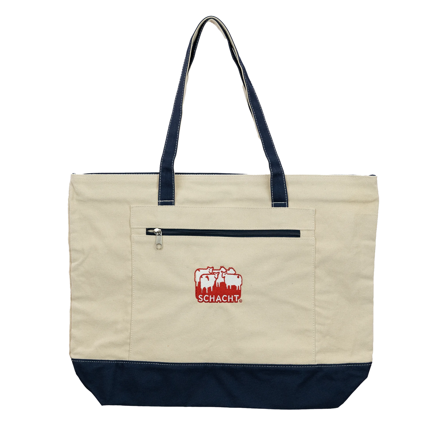 Schacht Sheep Natural/ Blue Tote