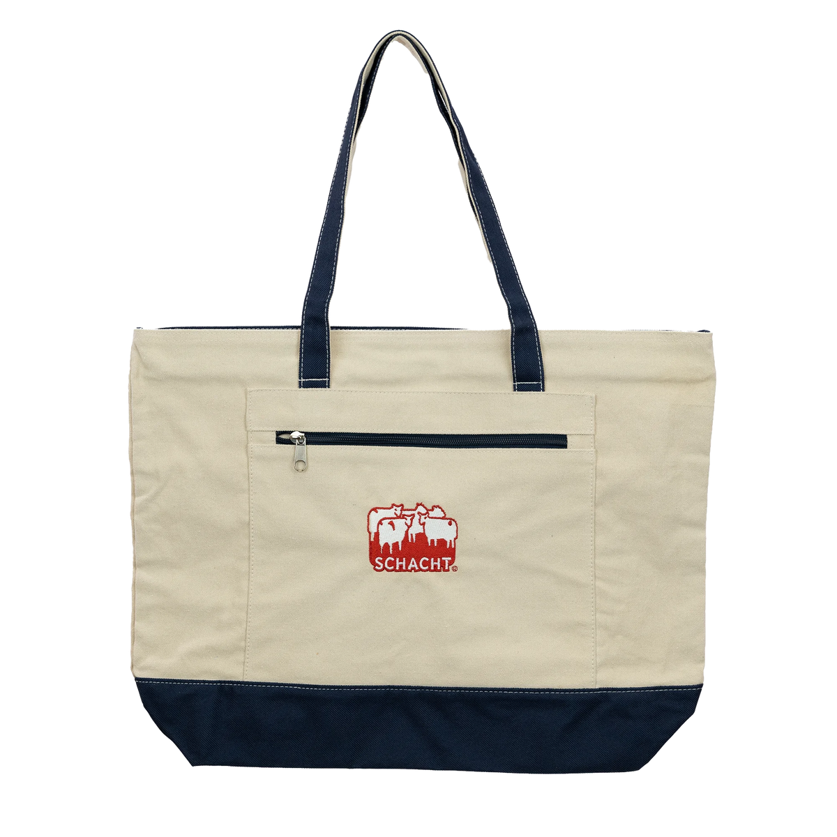 Bolsa tote Schacht Sheep, Natural/ Blue