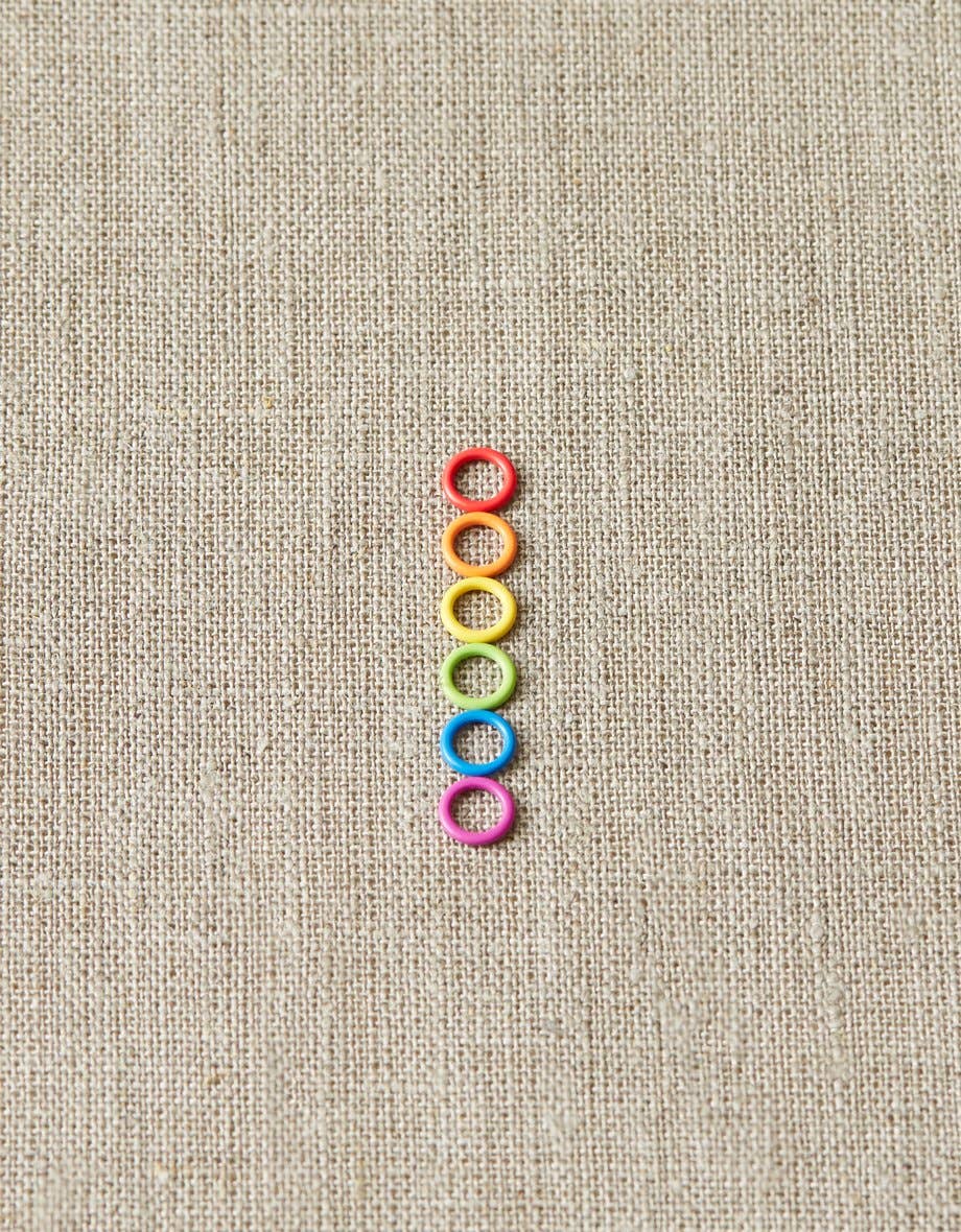 Colorful Ring Stitch Markers by Cocoknits