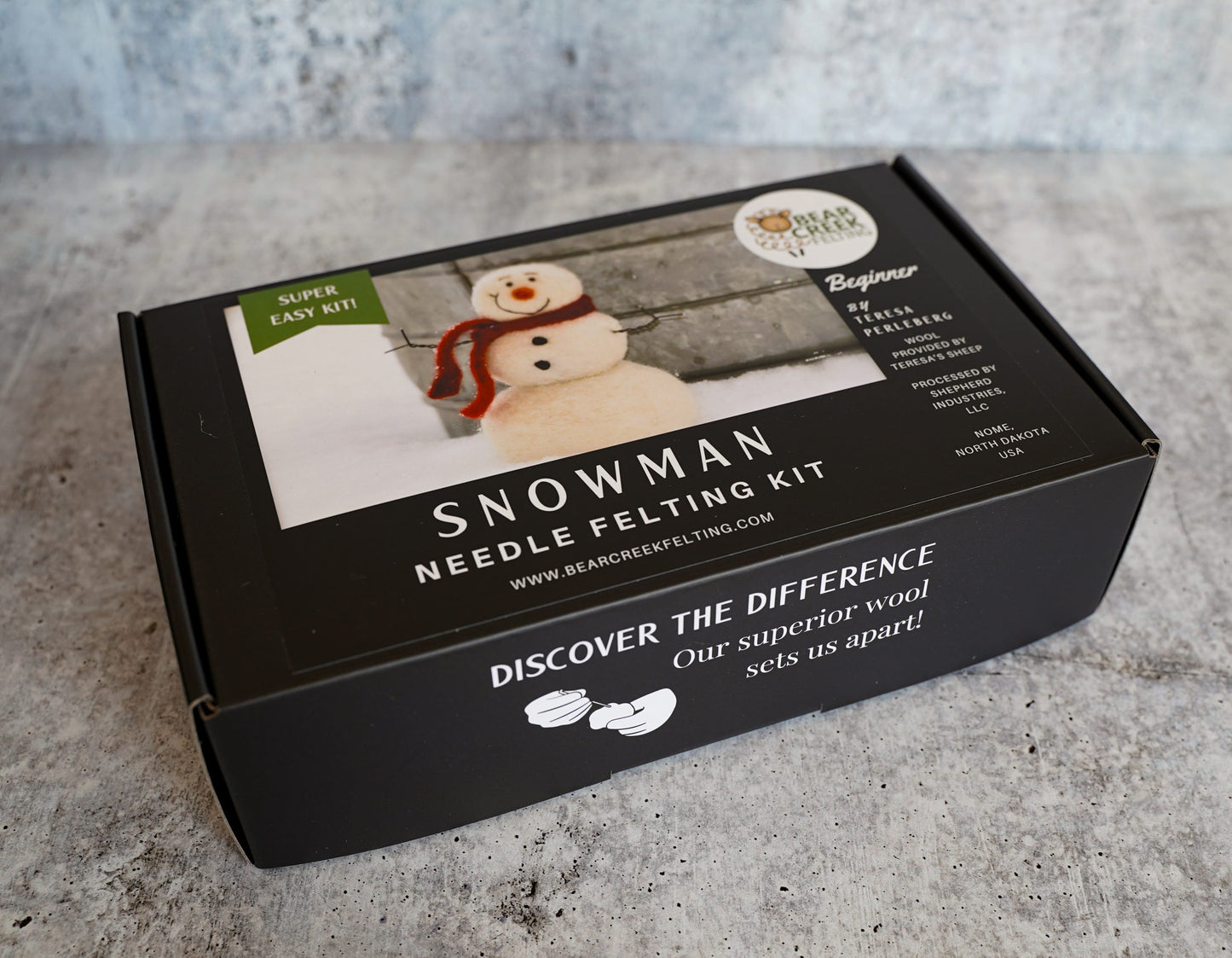 Snowman Needle Felting Kit