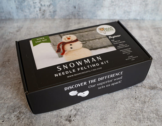 Snowman Needle Felting Kit