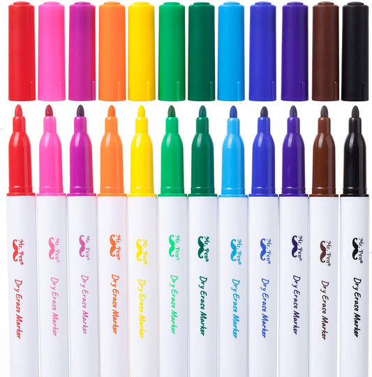 Mr. Pen Dry Erase Markers - Fine Tip