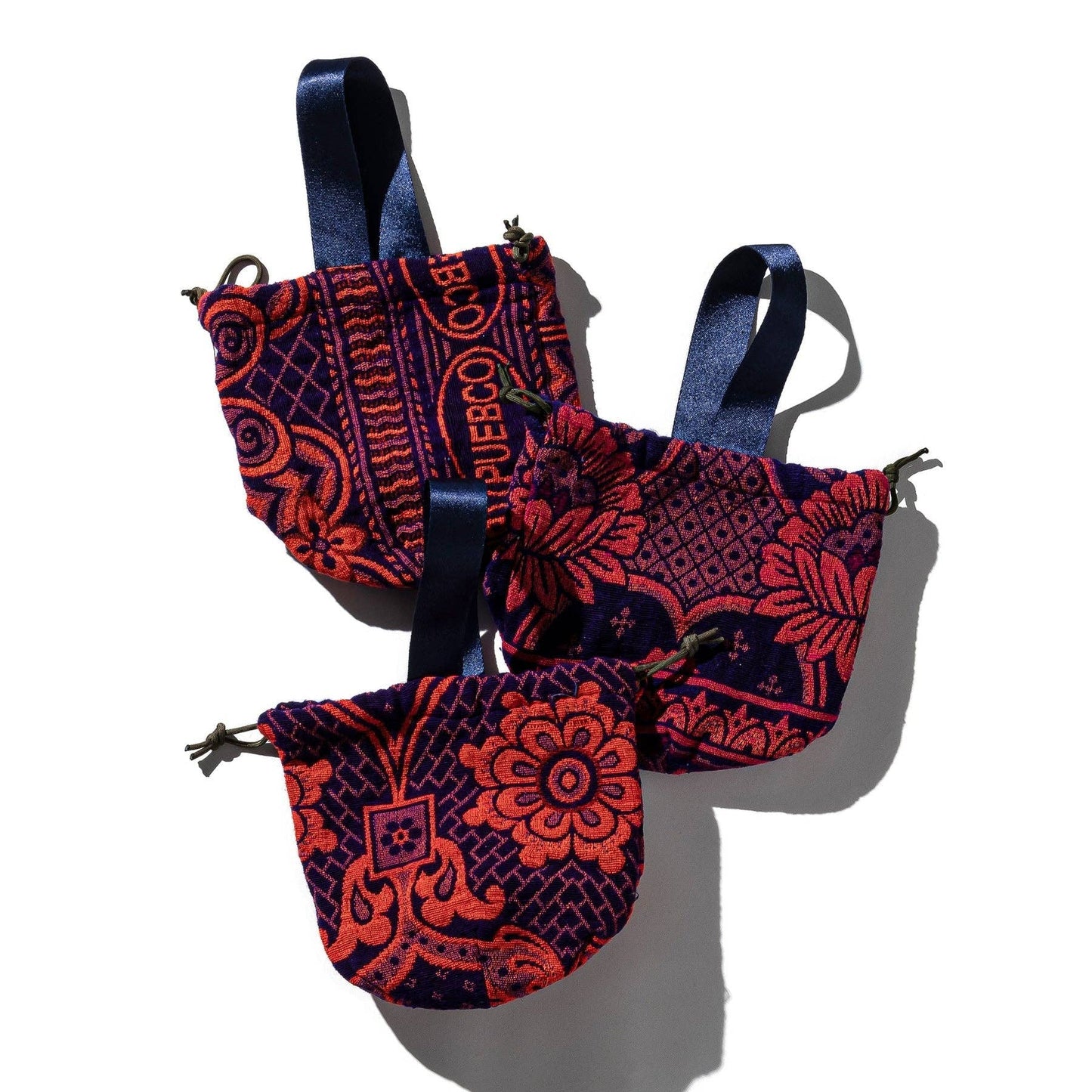 Jacquard Fabric Drawstring Bag
