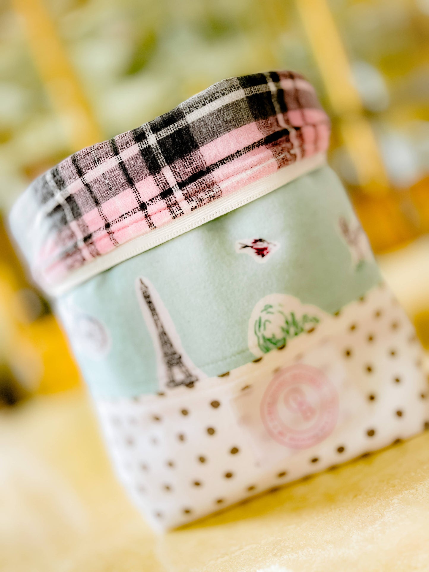 Paris Project Bag for Knitters/ Crocheters/Needle Pointers: Large